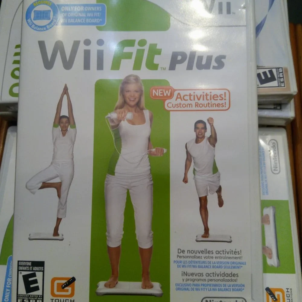 Nintendo Wii Fit Plus Fitness Game with Manual